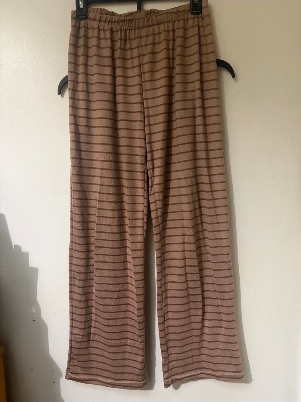 Striped Pants in Taupe